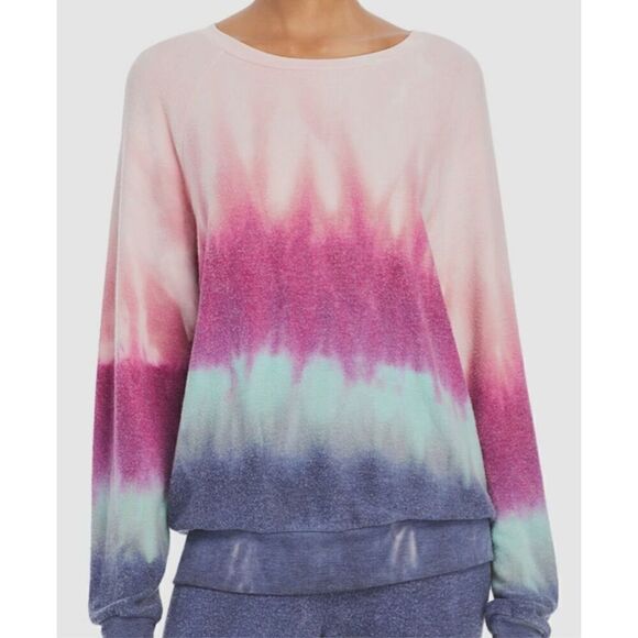 New. WILDFOX pink, purple and blue beach jumper sweatshirt. Retails $98 medium - Picture 2 of 8